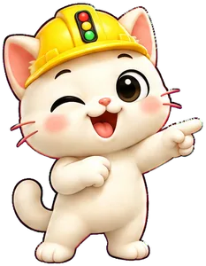 The JamSolve cat coach pointing at the board
